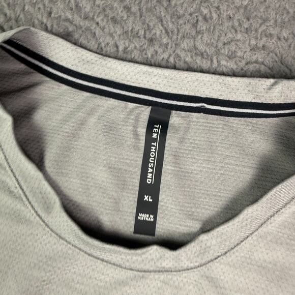 Ten Thousand Shirt Mens XL Gray The Versatile Performance Short Sleeve Athletic - Picture 3 of 9